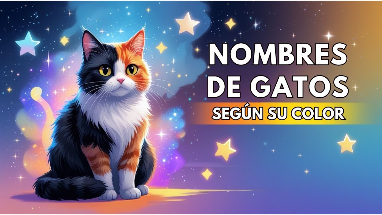60+ Nombres para Gatos según su Color 🐾  Originales y con Significado