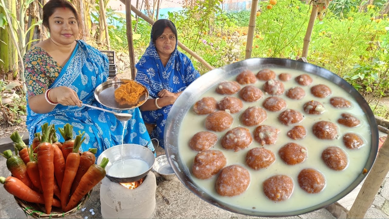 মুখে দিলেই মিলিয়ে যাবে চমৎকার স্বাদে নরম তুলতুলে গাজরের রস মালাই | Gajorer Rasmalai Recipe