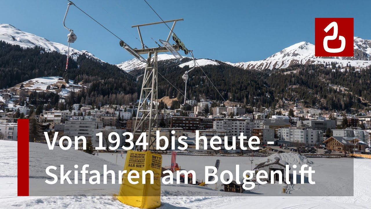 Skilift Bolgen in Davos | Der erste B&uuml;gel-Schlepplift der Welt | Seilbahn-Geschichte am Jakobshorn
