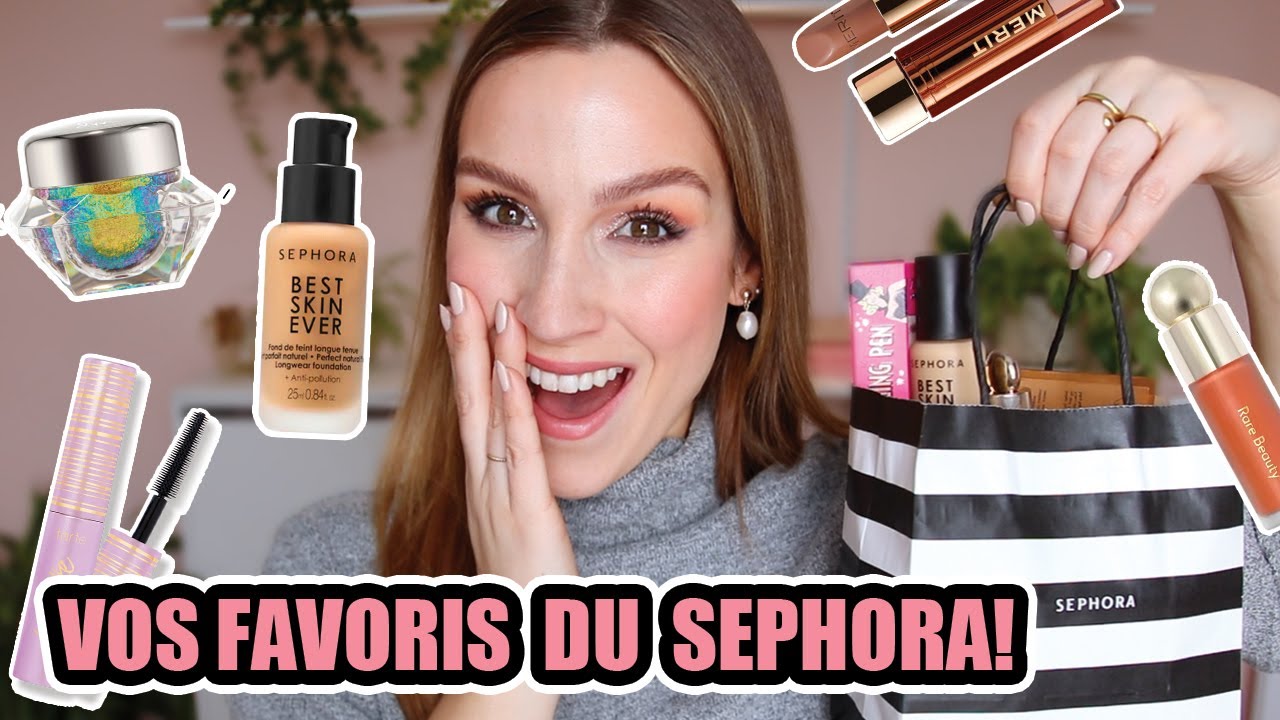 Je teste VOS FAVORIS du SEPHORA ! 😲 Est-ce que j'approuve ?! (Rare Beauty, Tarte..) + surprise ! 🥳