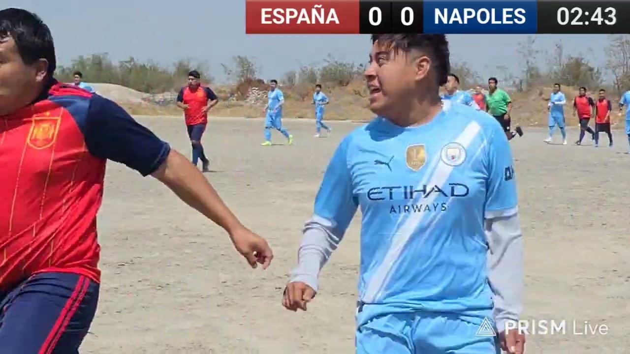 España vs Napoles  liga de fútbol soccer Tlaloc 