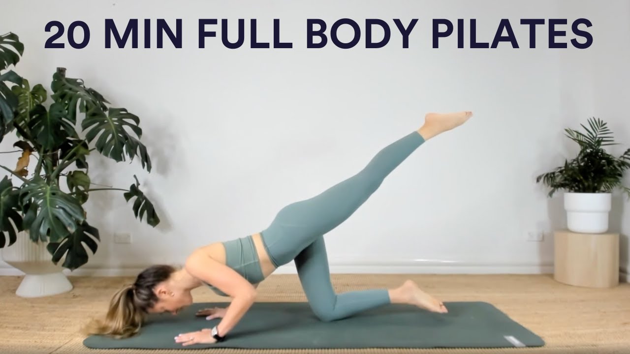 20 Minute Full Body Pilates Workout for Glutes, Shoulders, and Core