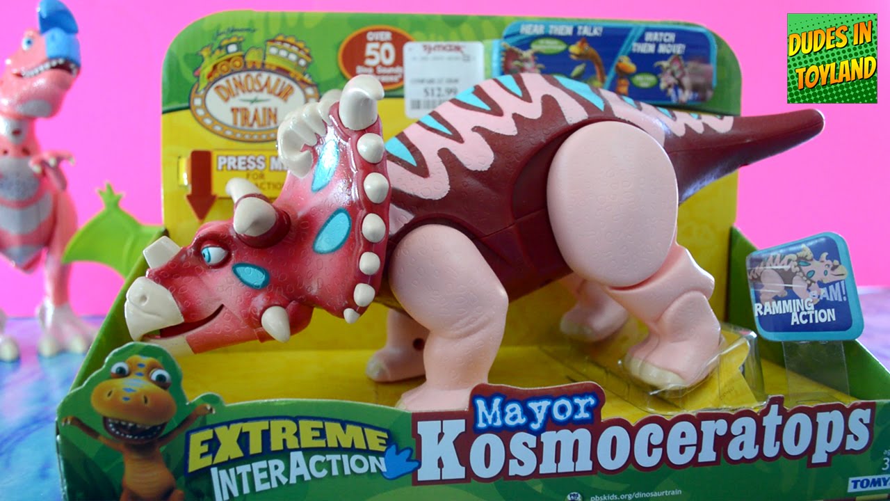 Dinosaur Train toys Mayor Kosmoceratops Extreme InterAction videos for children
