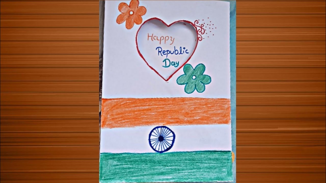 Happy Republic day greeting card making #cardmaking #republicday #2026