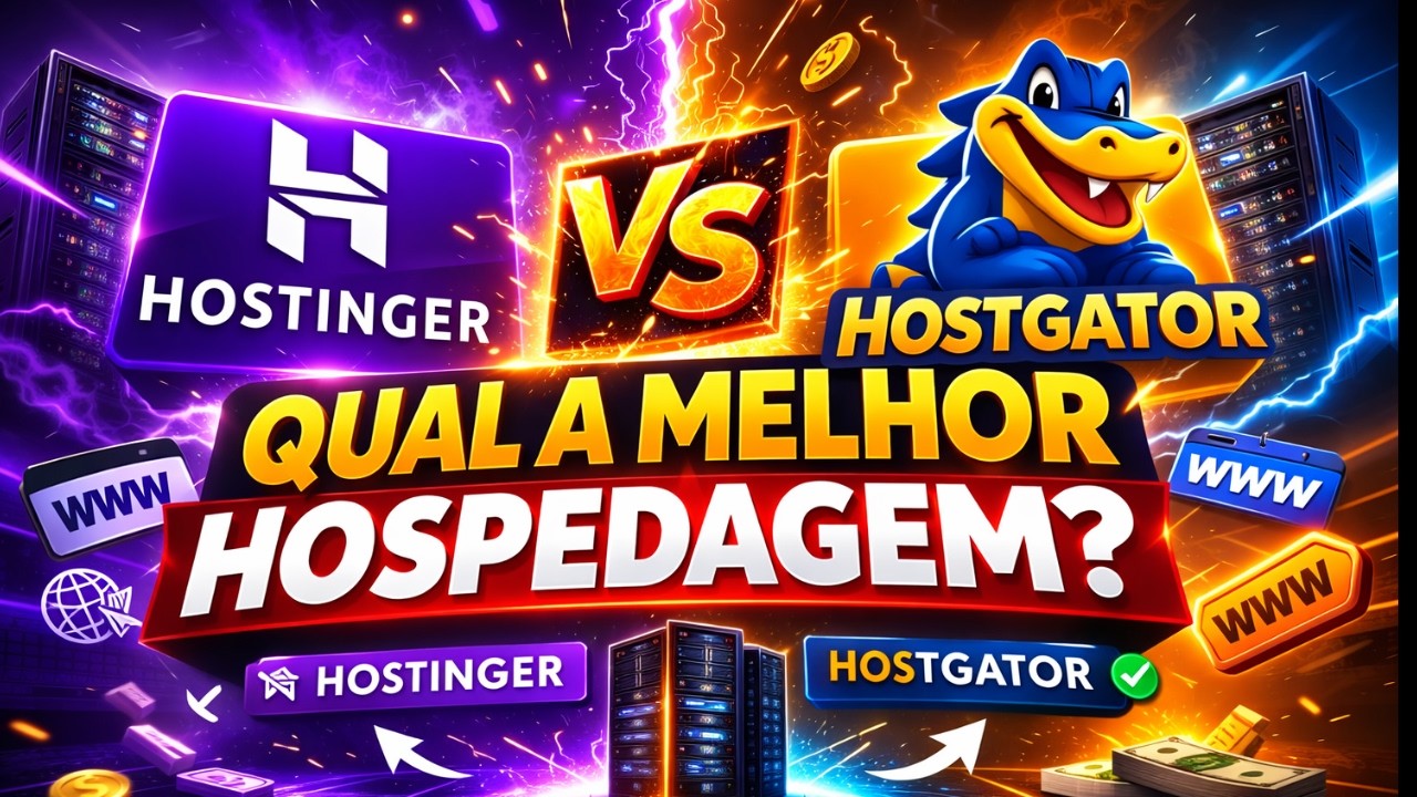 Compre a Hospedagem Certa e Pague Mais Barato — Hostinger ou HostGator? (Domínio GRÁTIS!)