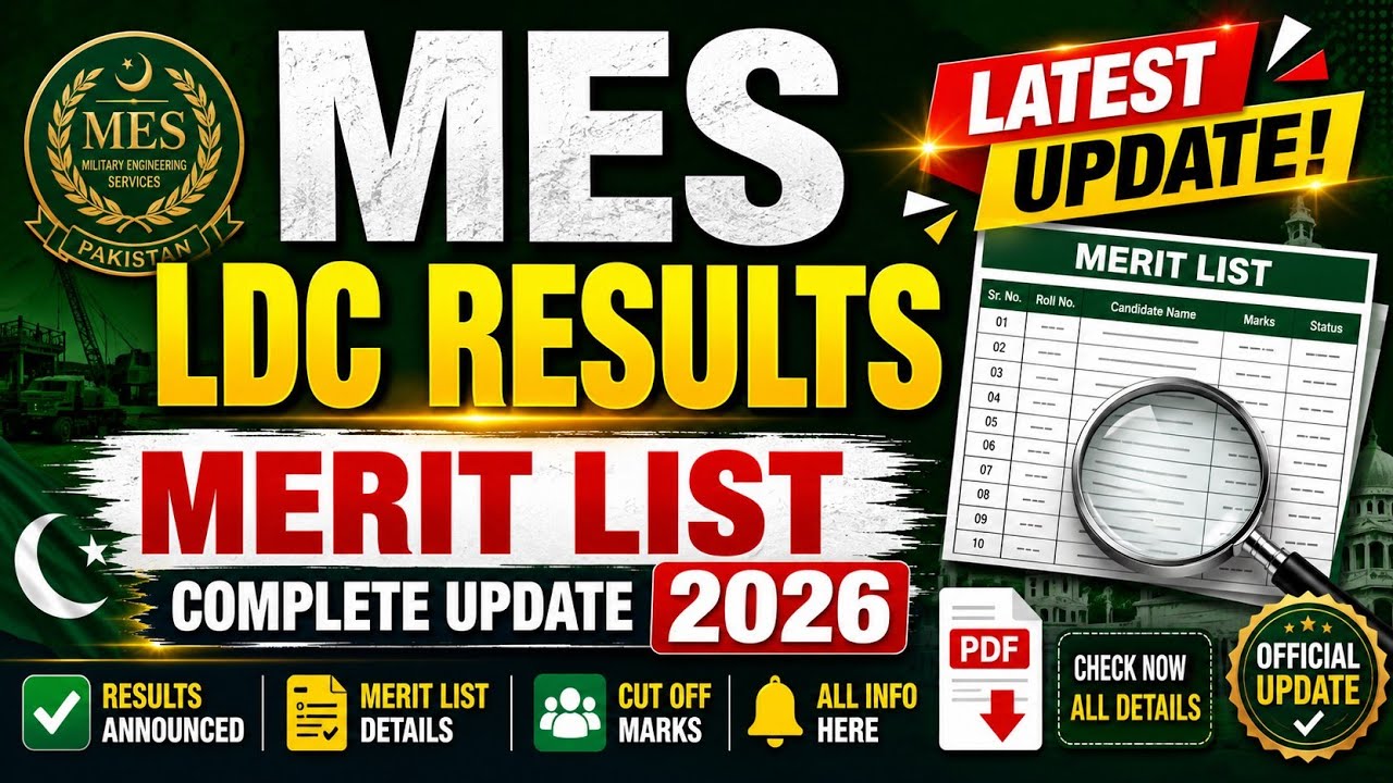 Military Of Engineering Services (MES) Results And Meritlist 2026