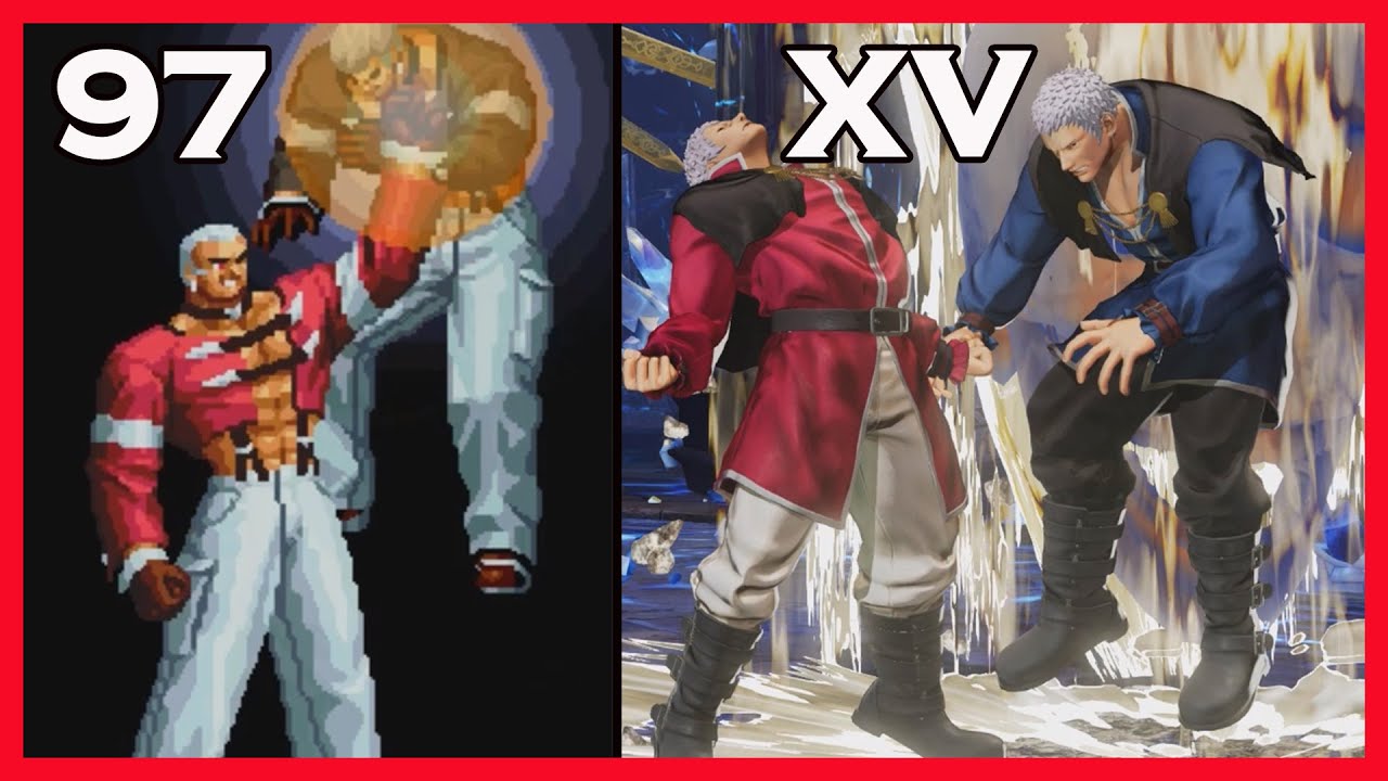 【拳皇KOF】【七枷社】97-XV最全必殺演變史，感受大地的震動，「巖漿拳」，一拳一個人，有誰能治他嗎？真七枷社為什麼叫「懦夫救星」？你还知道叫什么嗎？