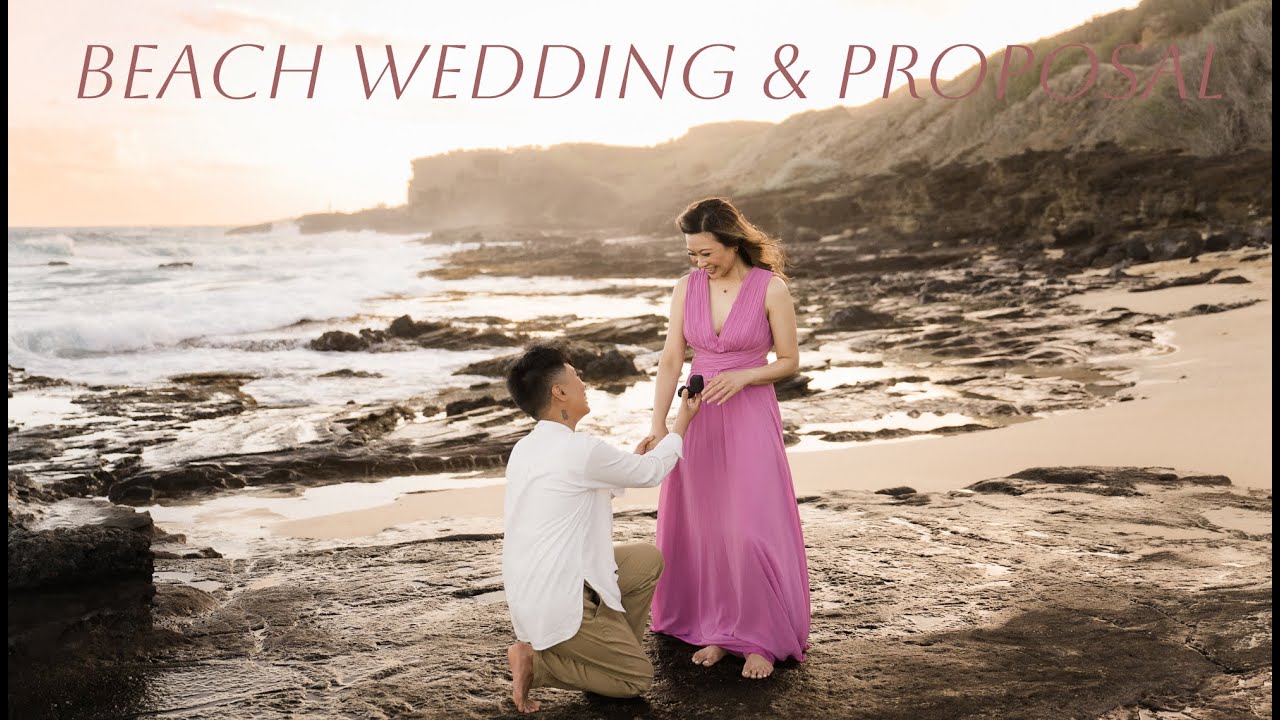 I&Y Sunset Beach Wedding