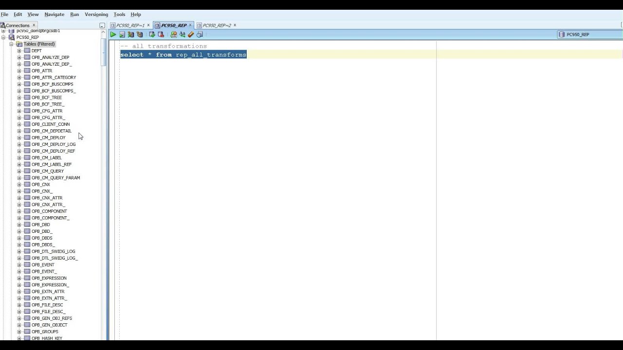 Querying the PowerCenter Repository