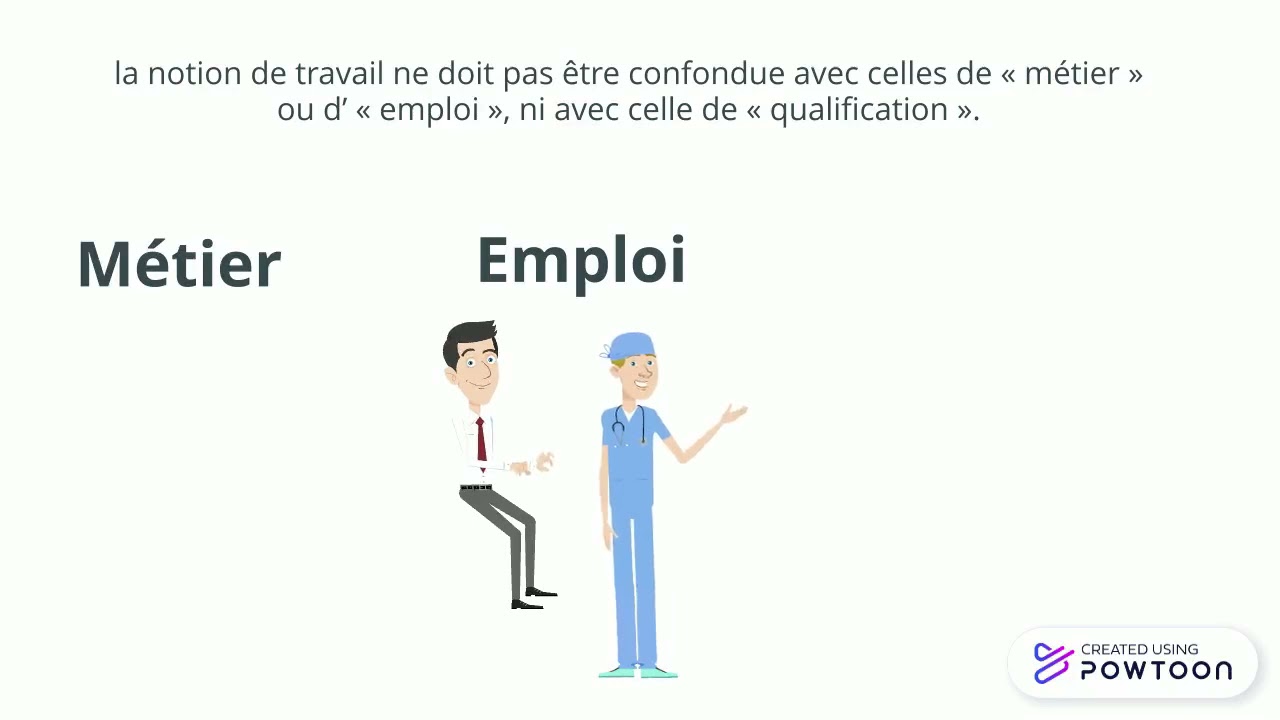 Diff&eacute;rence m&eacute;tier emploi qualification
