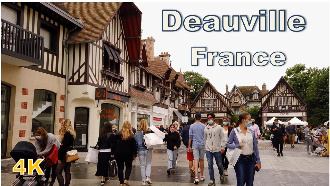 Deauville, France - Walking tour (4K UHD)
