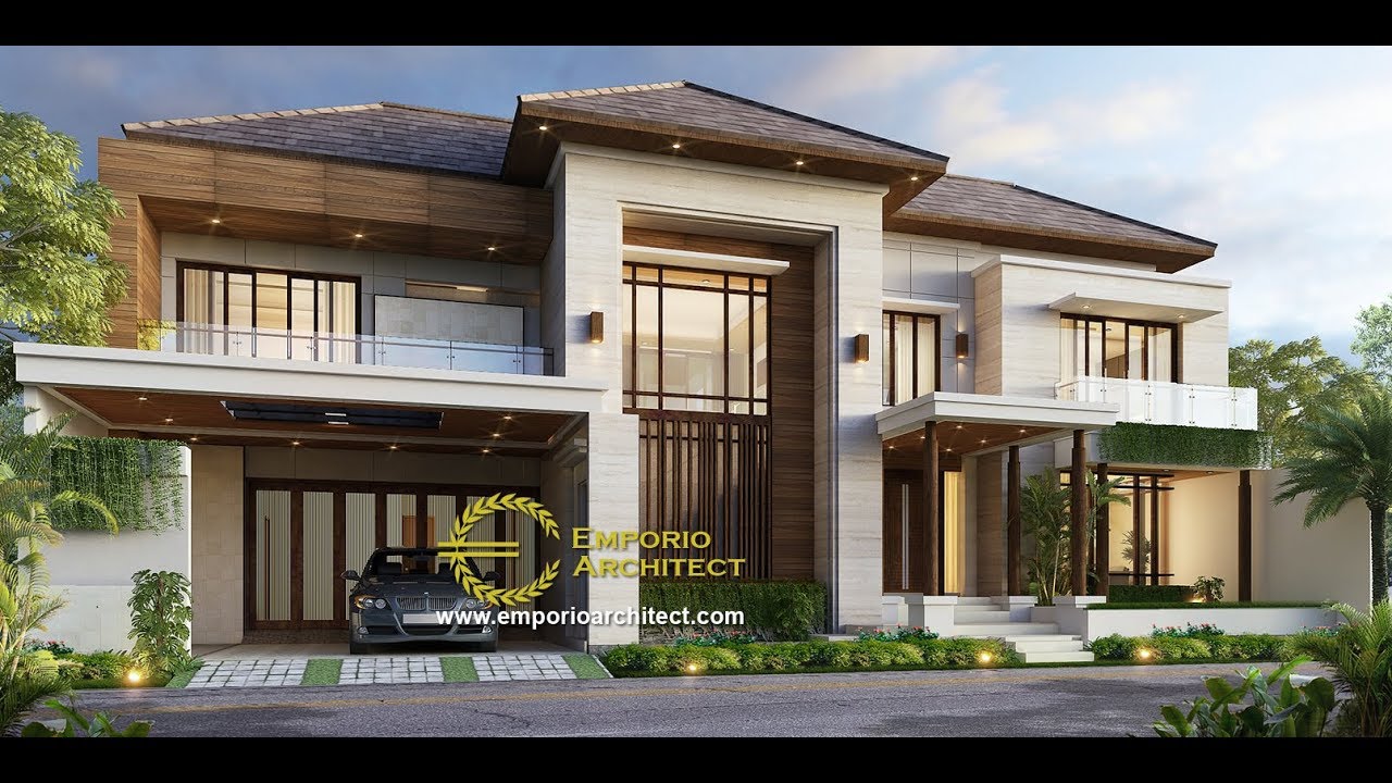 Jasa Arsitek Desain Rumah Modern Tropis Bapak Anthon di Jakarta