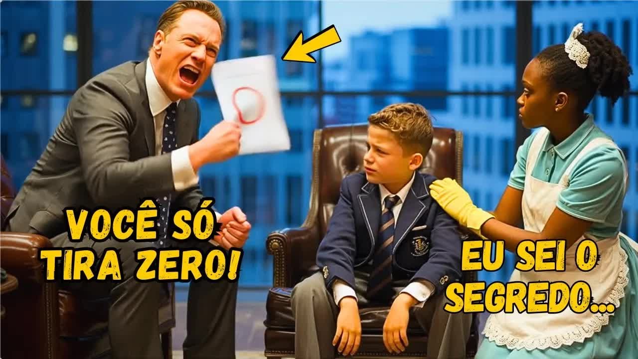 O FILHO do BILIONÁRIO reprovava em todos os testes — até a FAXINEIRA POBRE lhe ensinar um segredo!