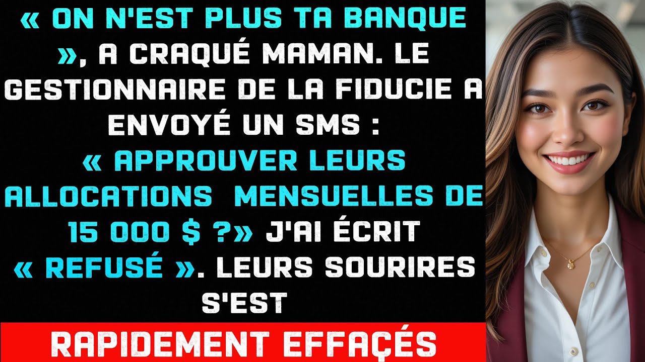 Ils ont dit « Plus de soutien familial » — Je suis le soutien familial