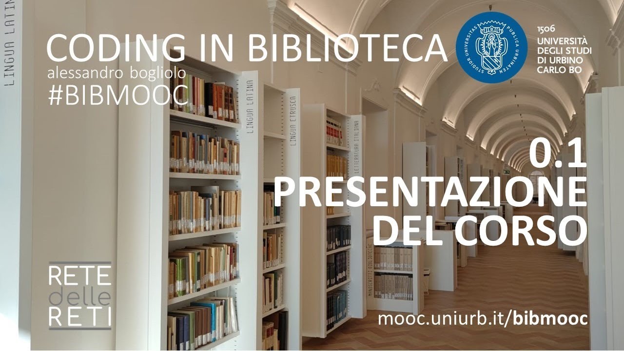 BIBMOOC - Coding in Biblioteca - Presentazione