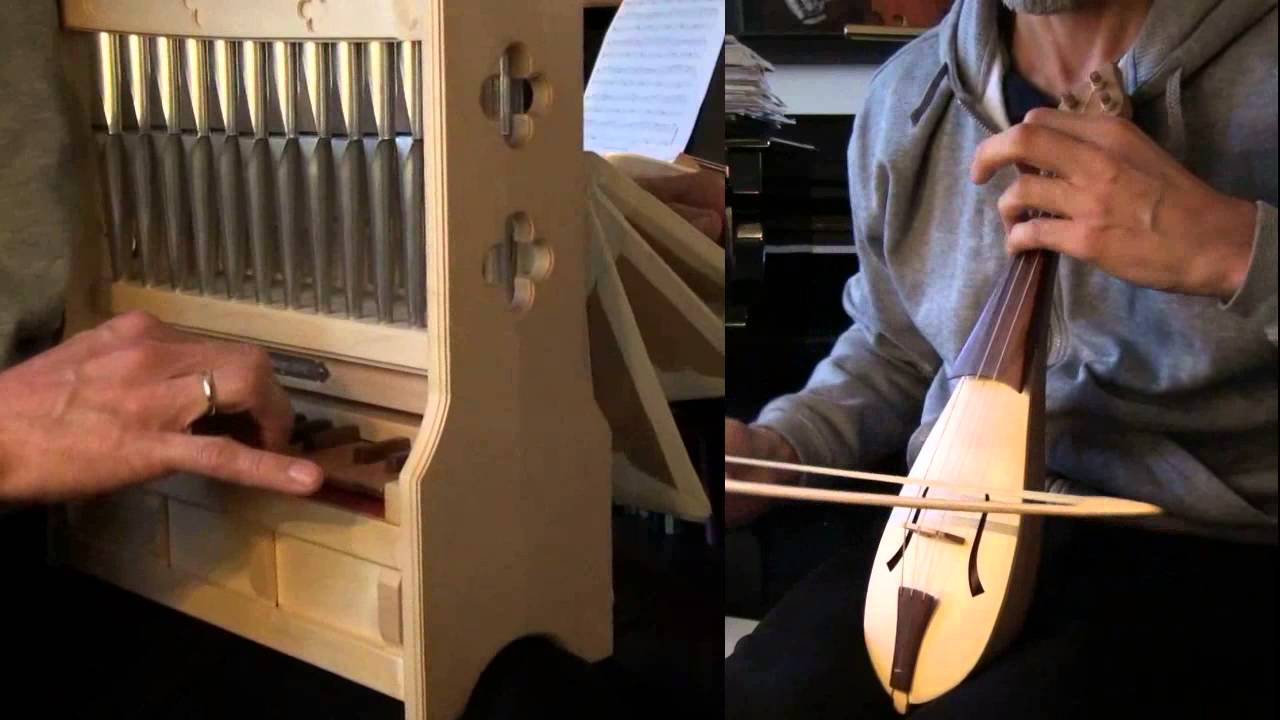 Cauda (end of 13th century Conductus) - portative and soprano rebec