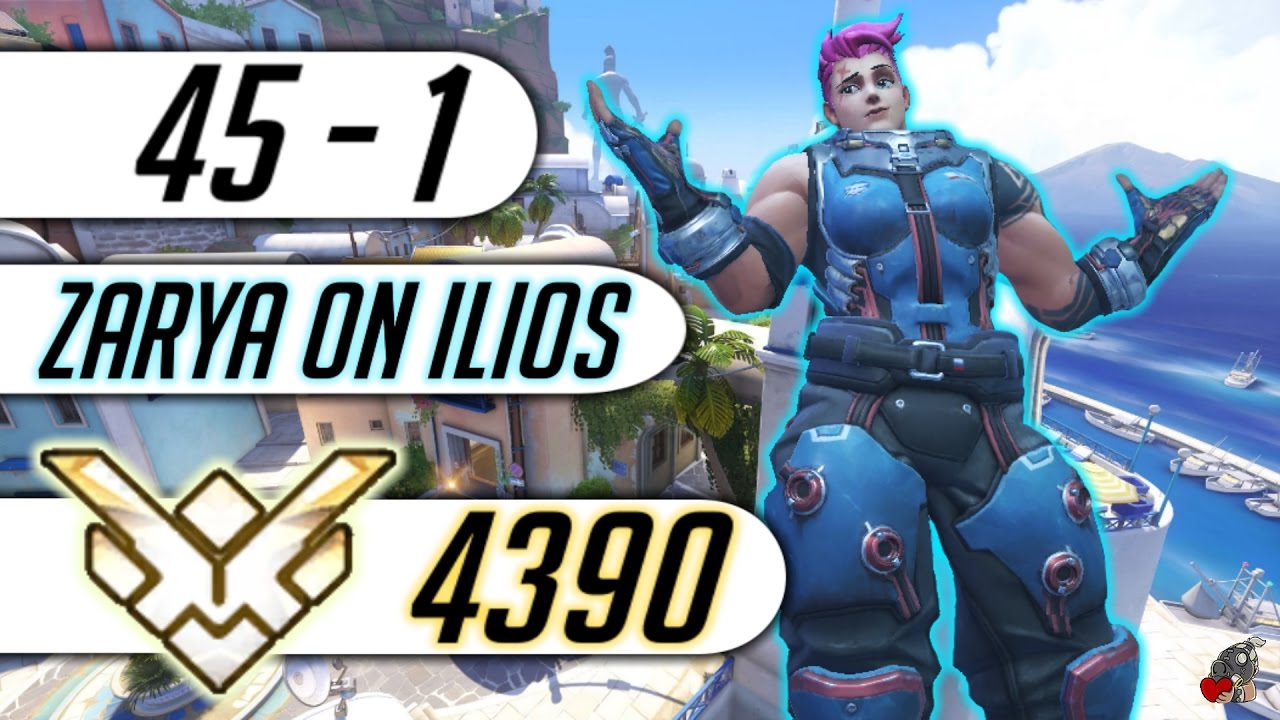 [Overwatch] Harbleu Grandmaster Zarya Ilios Ranked 4390 SR