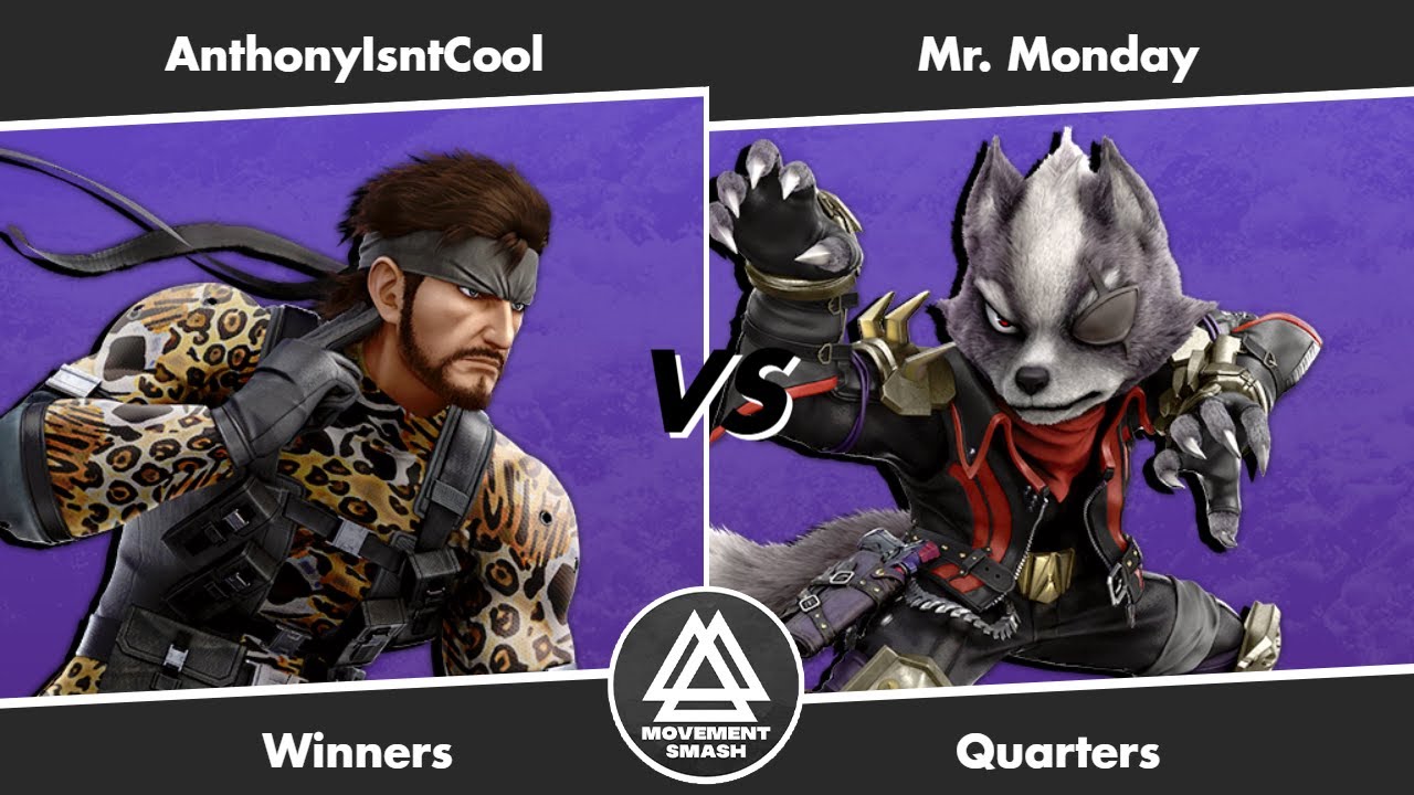Movement Smash # 240: AnthonyIsntCool (Snake,Ness,Cloud) vs Mr. Monday (Wolf, Fox)