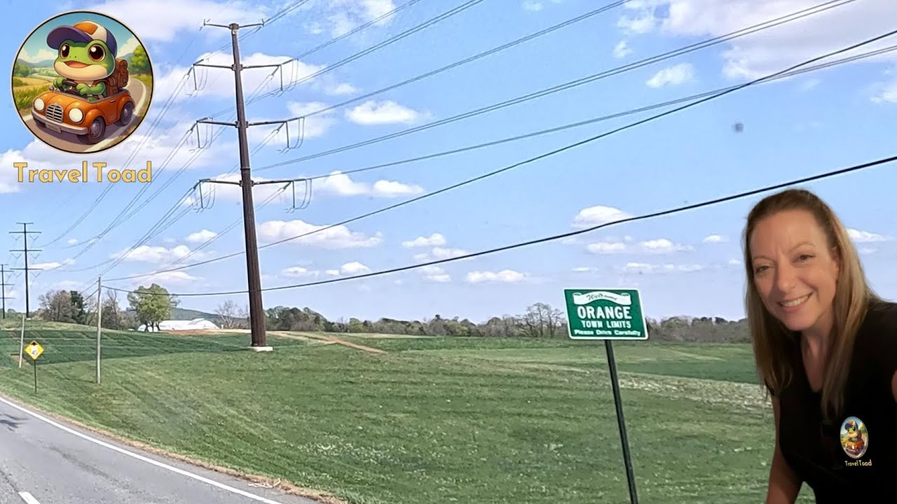 🚗 Scenic Cruise Through Orange, Virginia | Main Streets, Historic Charm & Spring Scenery in 4K