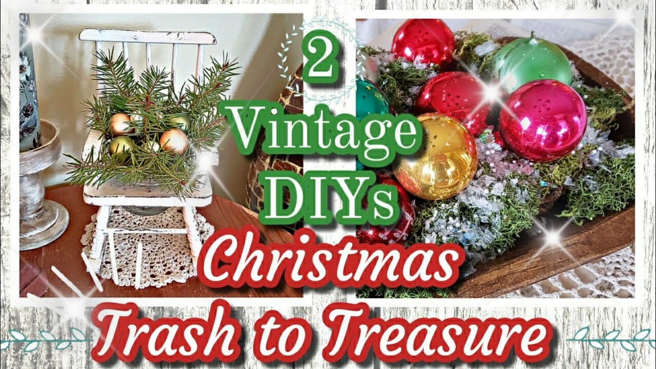 2 Vintage Farmhouse Christmas DIYs || Flippin Friday