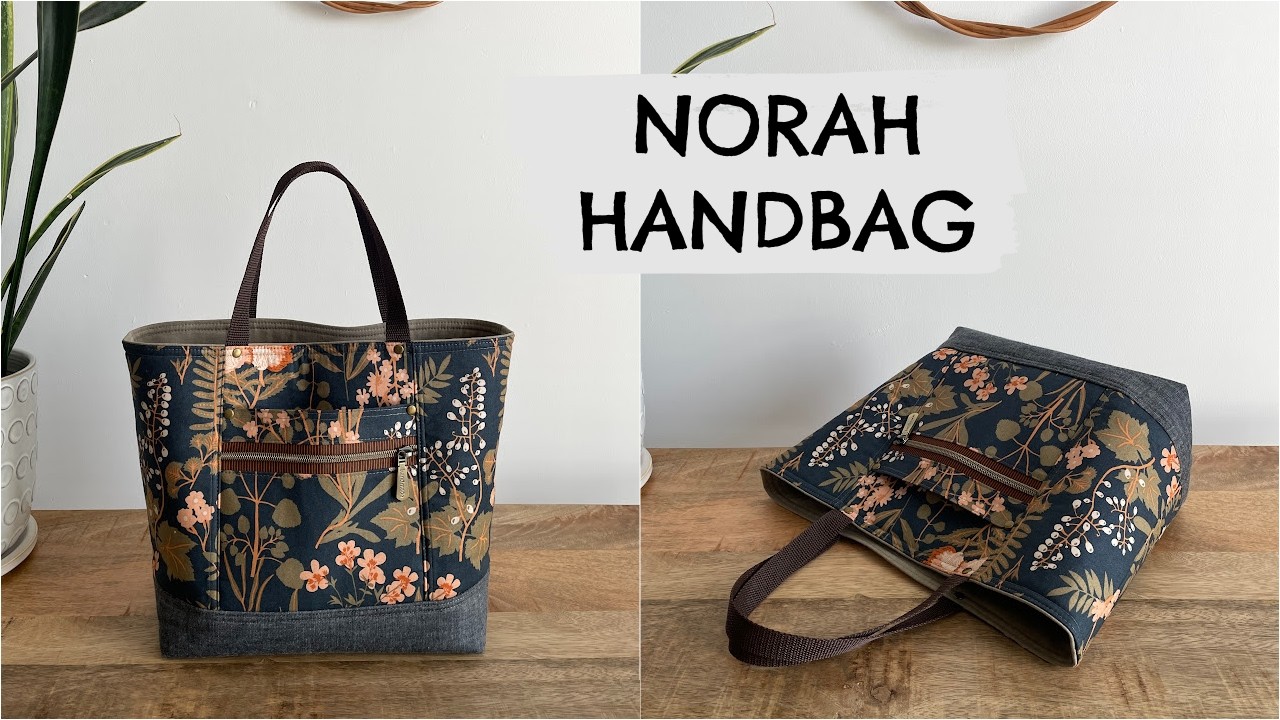 NORAH HANDBAG, learn how to sew this stylish everyday tote #sewing #sewing bags #diy #sotakpatterns