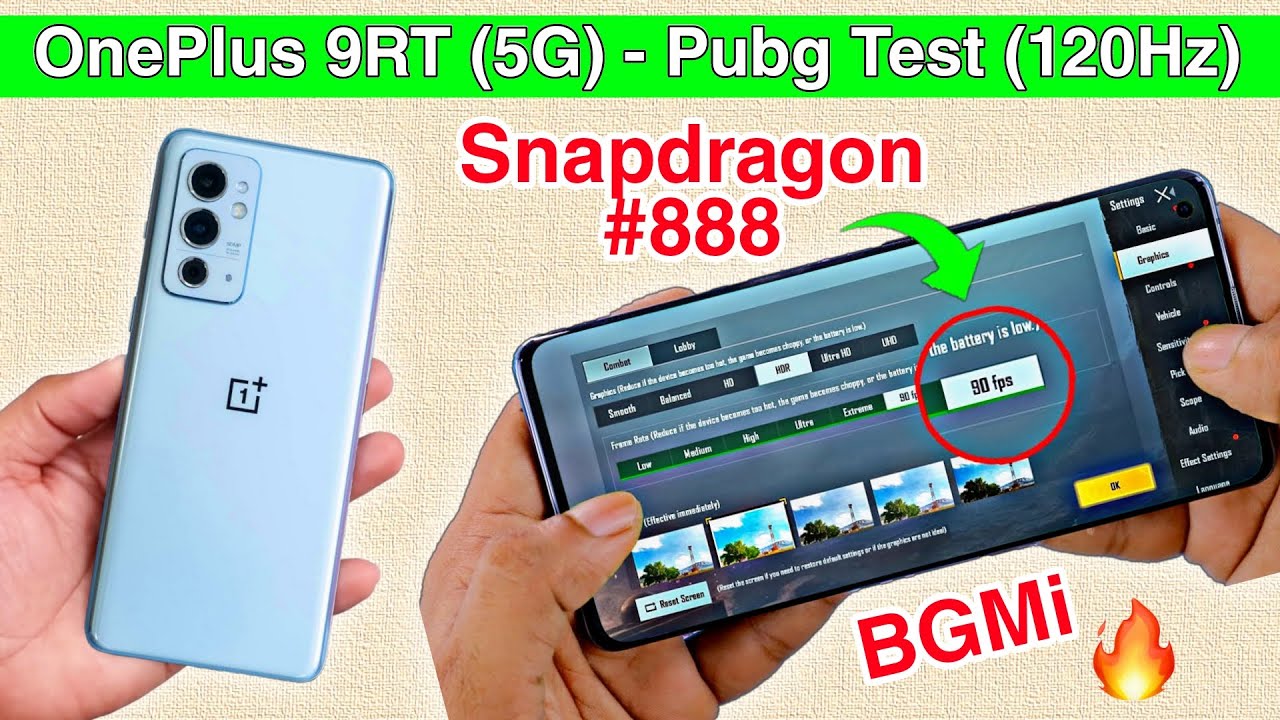 OnePlus 9RT Pubg Test. OnePlus 9RT Pubg Graphics.🔥