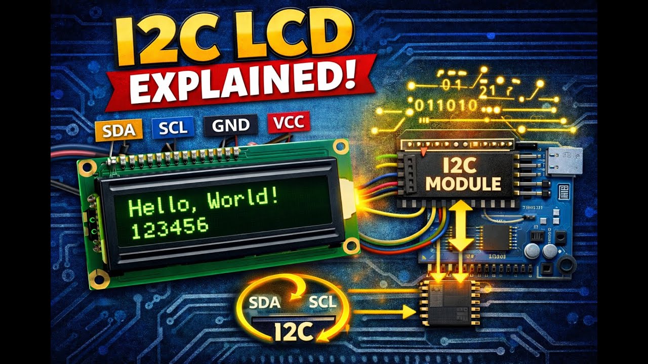 I2C LCD Display Arduino | 16x2 LCD with I2C Module | Full Explanation Hindi