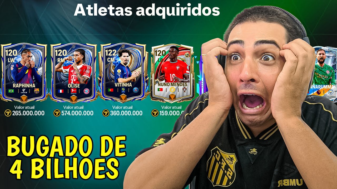 MONTEI UM SUPER TIME BUGADO DE 4 BILHÕES