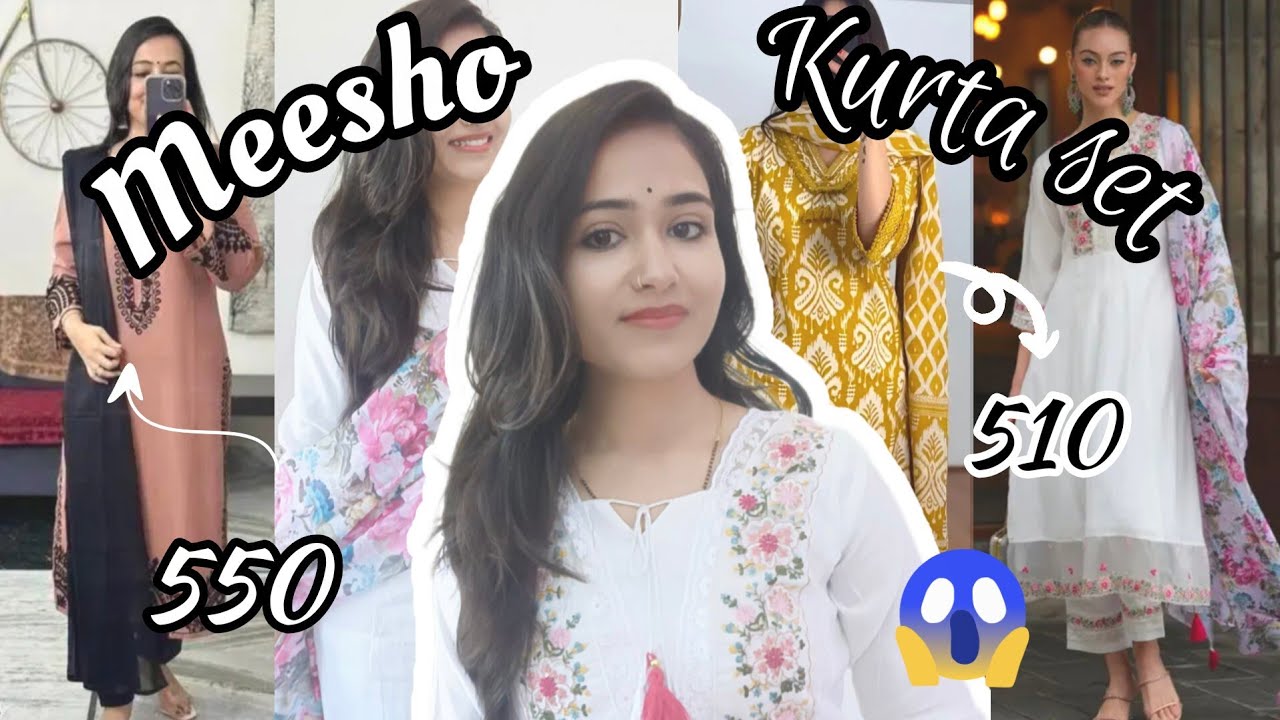 Meesho kurta sets starting 500