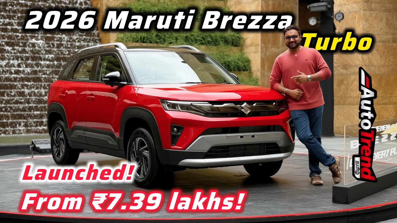 New Maruti Suzuki Brezza facelift : ₹80,000 குறைந்த விலையில் Turbo engine! First review by Autotrend