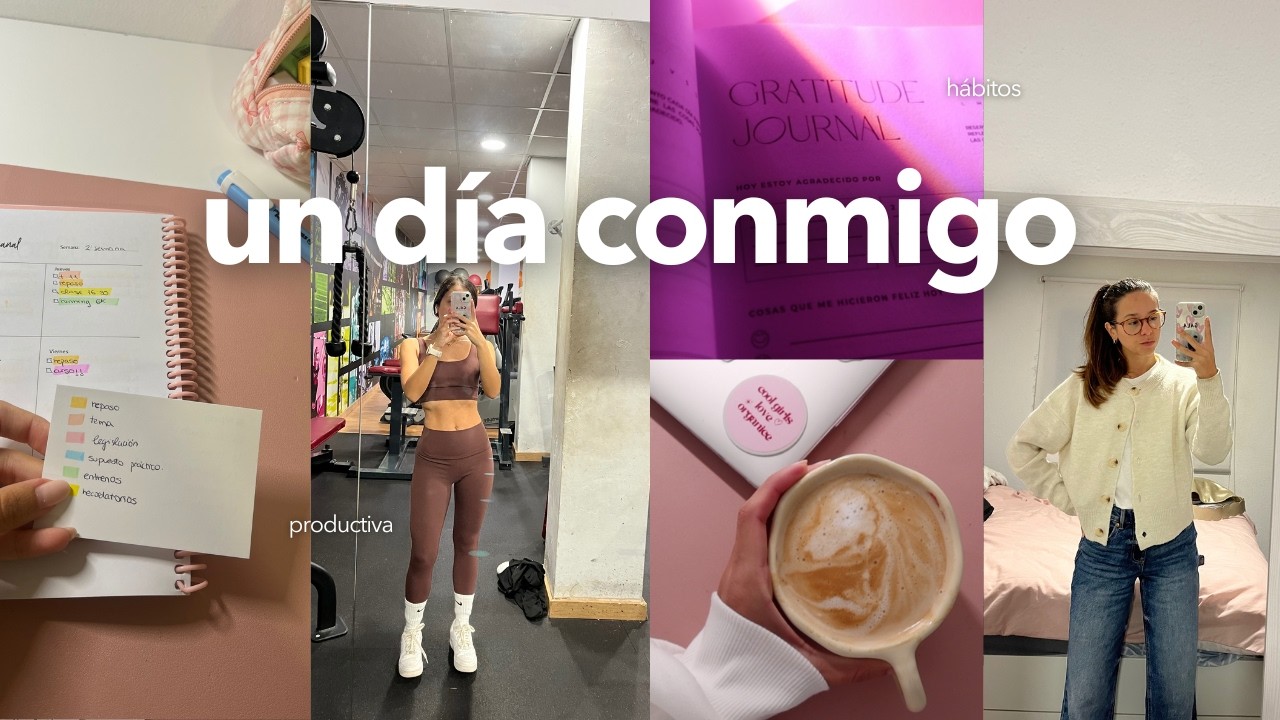 UN DÍA CONMIGO🍂☕️| hábitos, deporte, oposición y organización *productiva y realista*