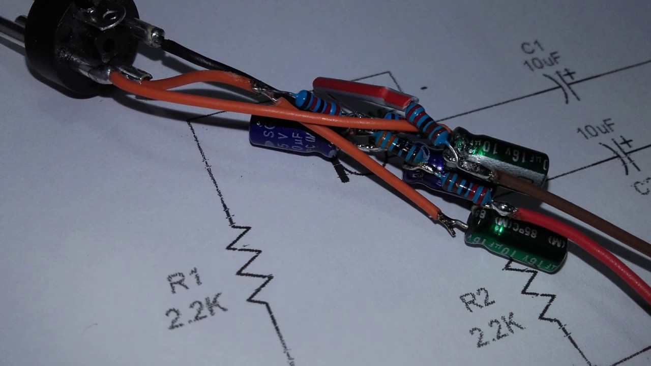 Microfono Casero phantom 48V profesional con Cápsula Electret diy microphone