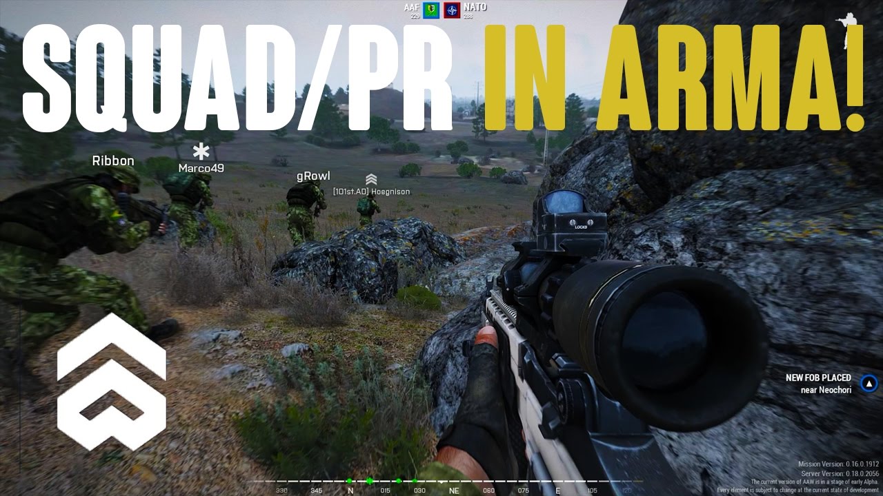 SQUAD/PR IN ARMA 3! - Arma at War Mod Alpha Gameplay