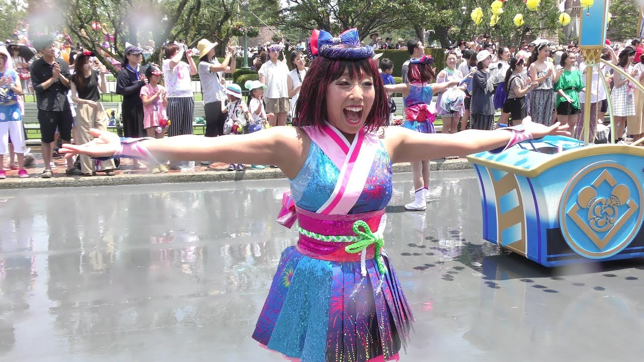 ディズニー夏祭り  ［燦水！サマービート］ダンサーさん中心に撮ってみました！【TDL】2018/7/19(2回目)