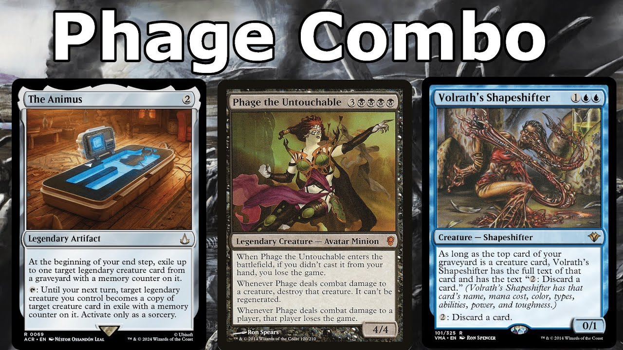 THEY JUST LOSE THE GAME?! Phage the Untouchable Volrath's Shapeshifter Combo (Legacy MTG)