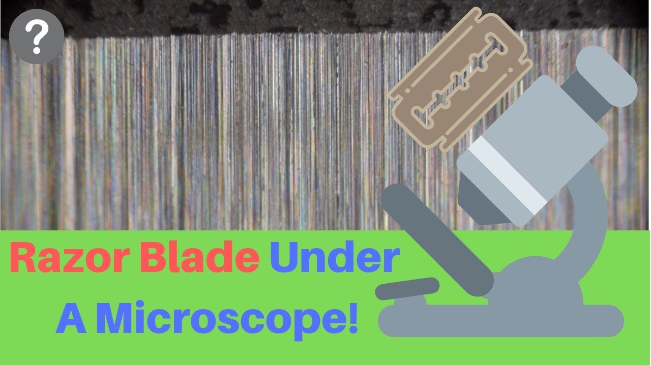 RAZOR Blade Under A Microscope!