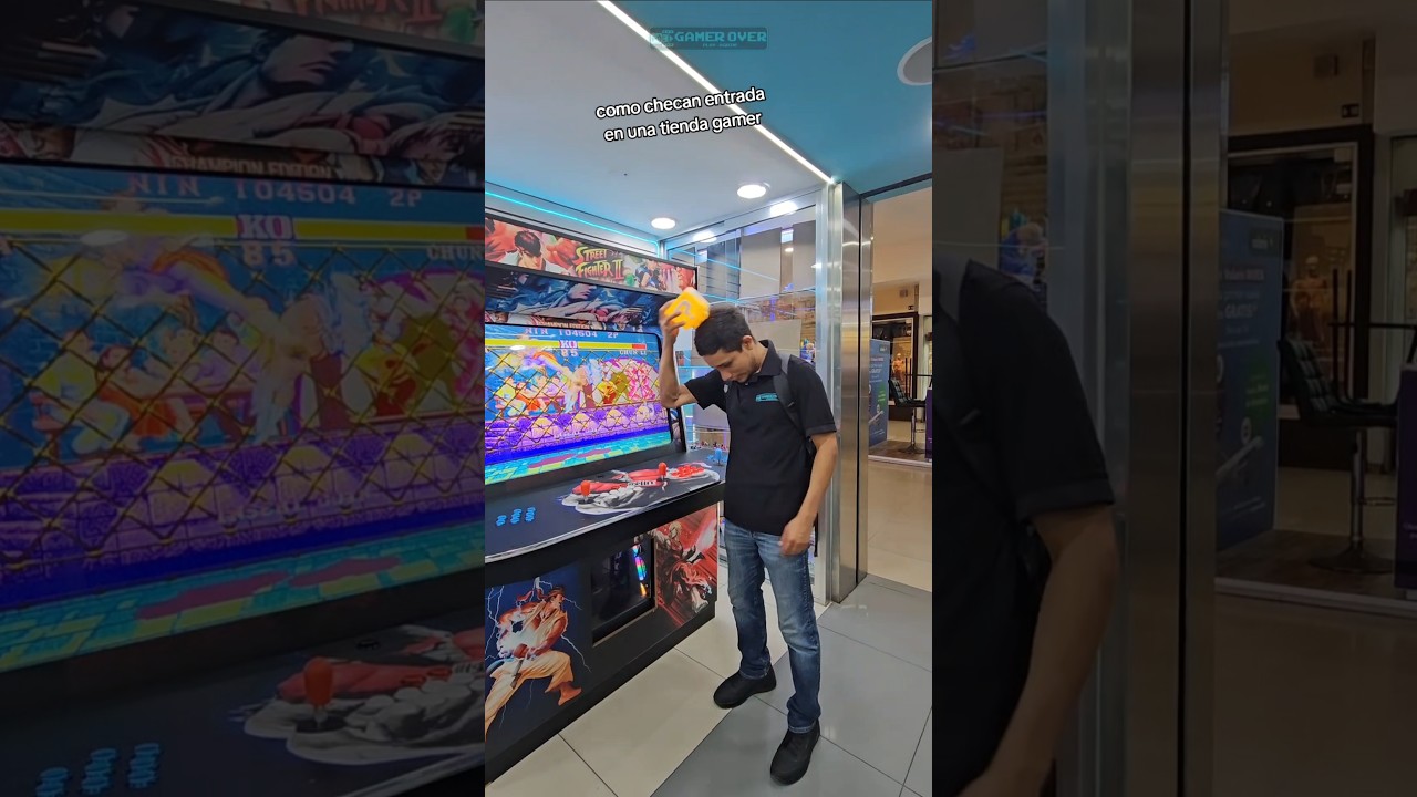 y ustedes como checan entrada?#arcade #retro #gamer #maquinitas #videojuegos #supermario #shorts