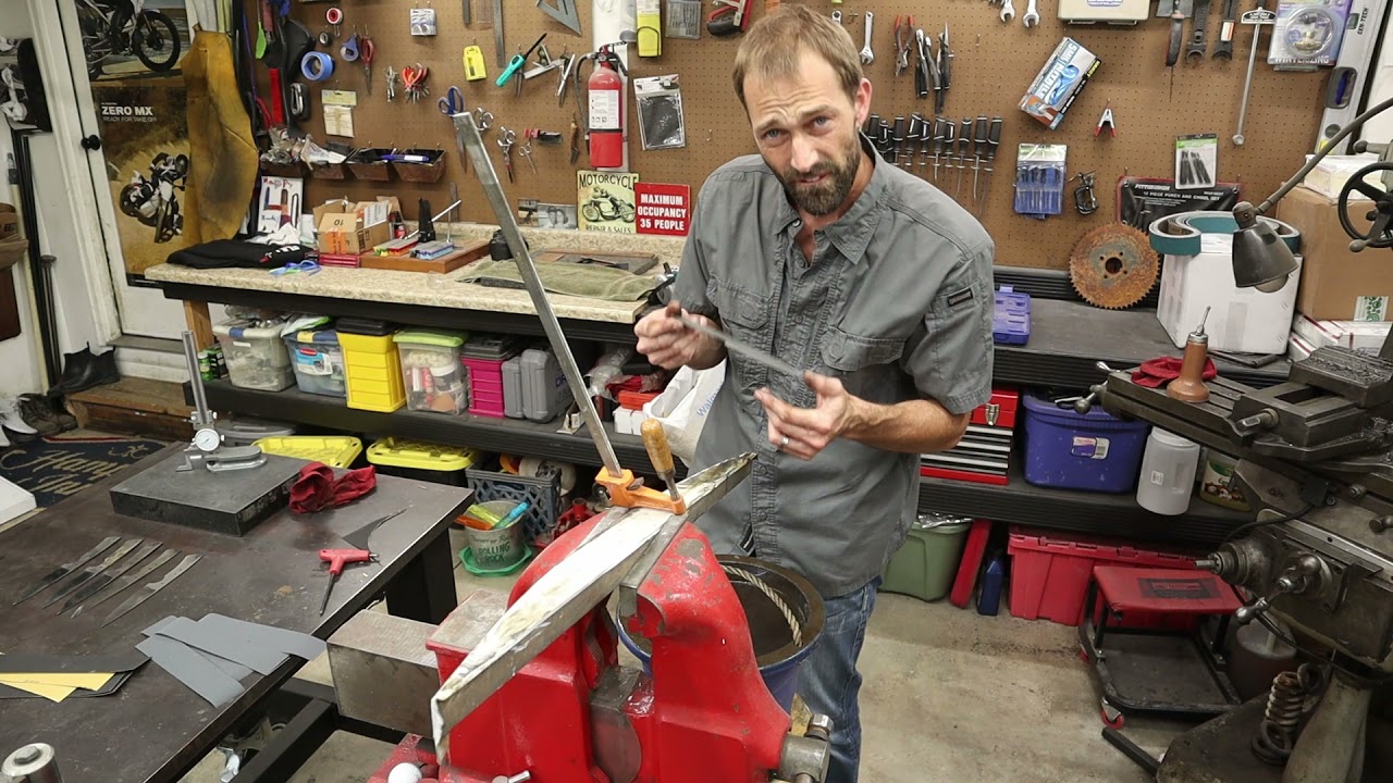 Hand sanding knives - knife making -
