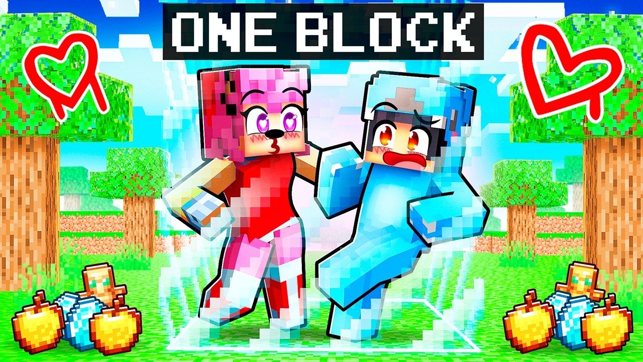 Surviving ONE LOCKED BLOCK With SHIN AMY SONIC and CRAZY FAN GIRLS!