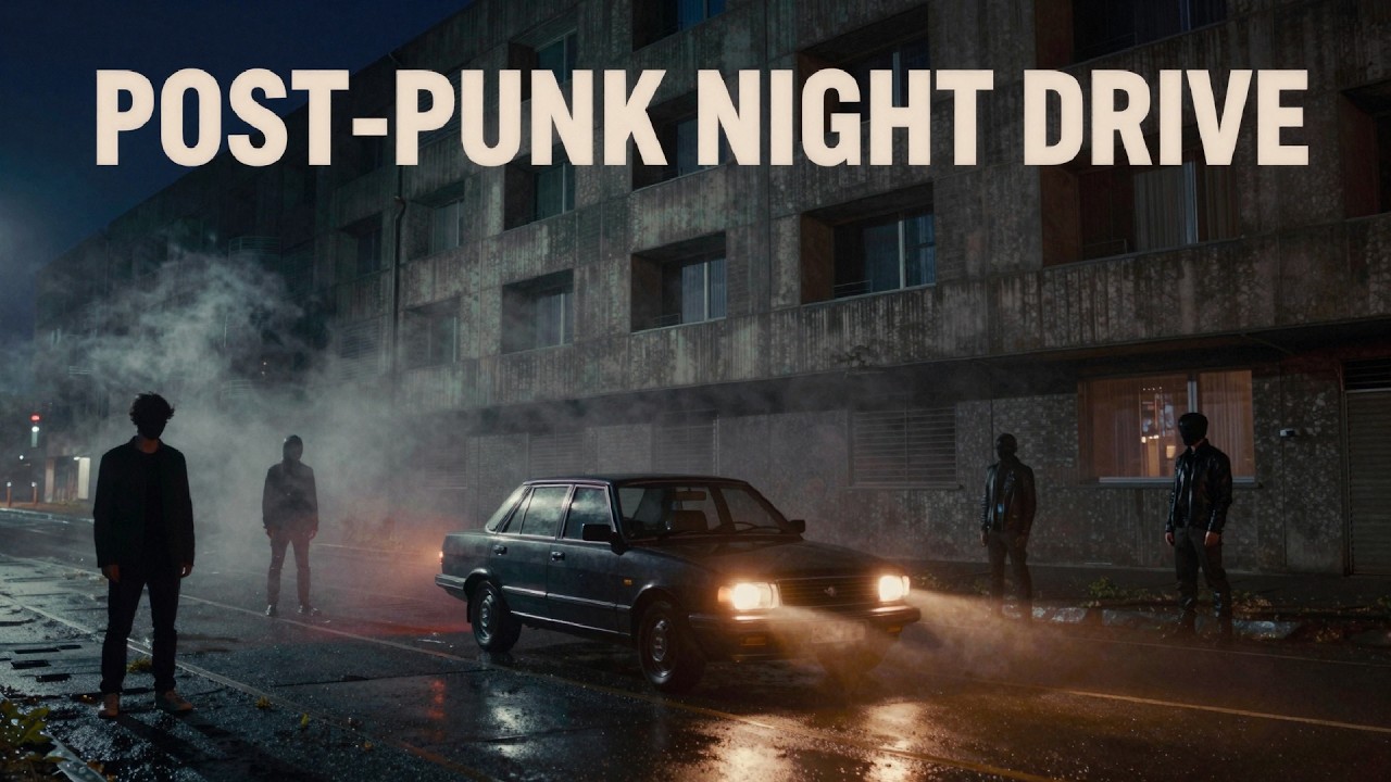 POST-PUNK NIGHT DRIVE &mdash; Industrial 80s Rock for Late Night Roads