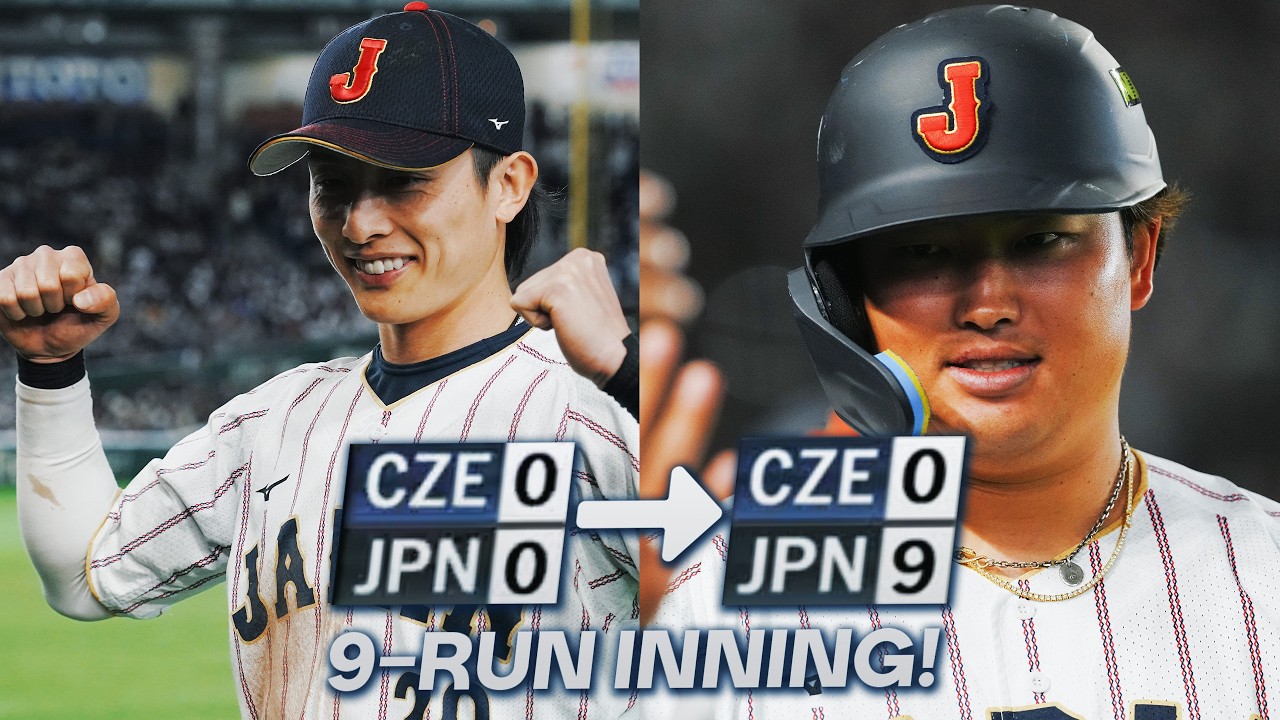 9-RUN INNING FOR TEAM JAPAN! (Munetaka Murakami’s ELECTRIC grand slam and Ukyo Shuto 3-run homer!)