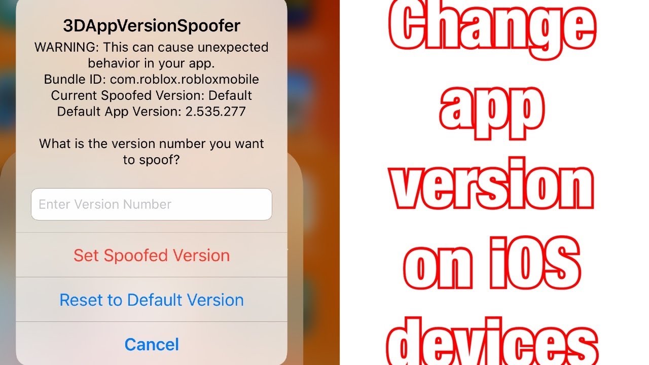 Как подделать версию приложения на iOS! (3DAppVersionSpoofer)