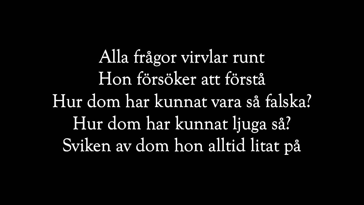 Nomy - Gråt Inga Tårar w/lyrics