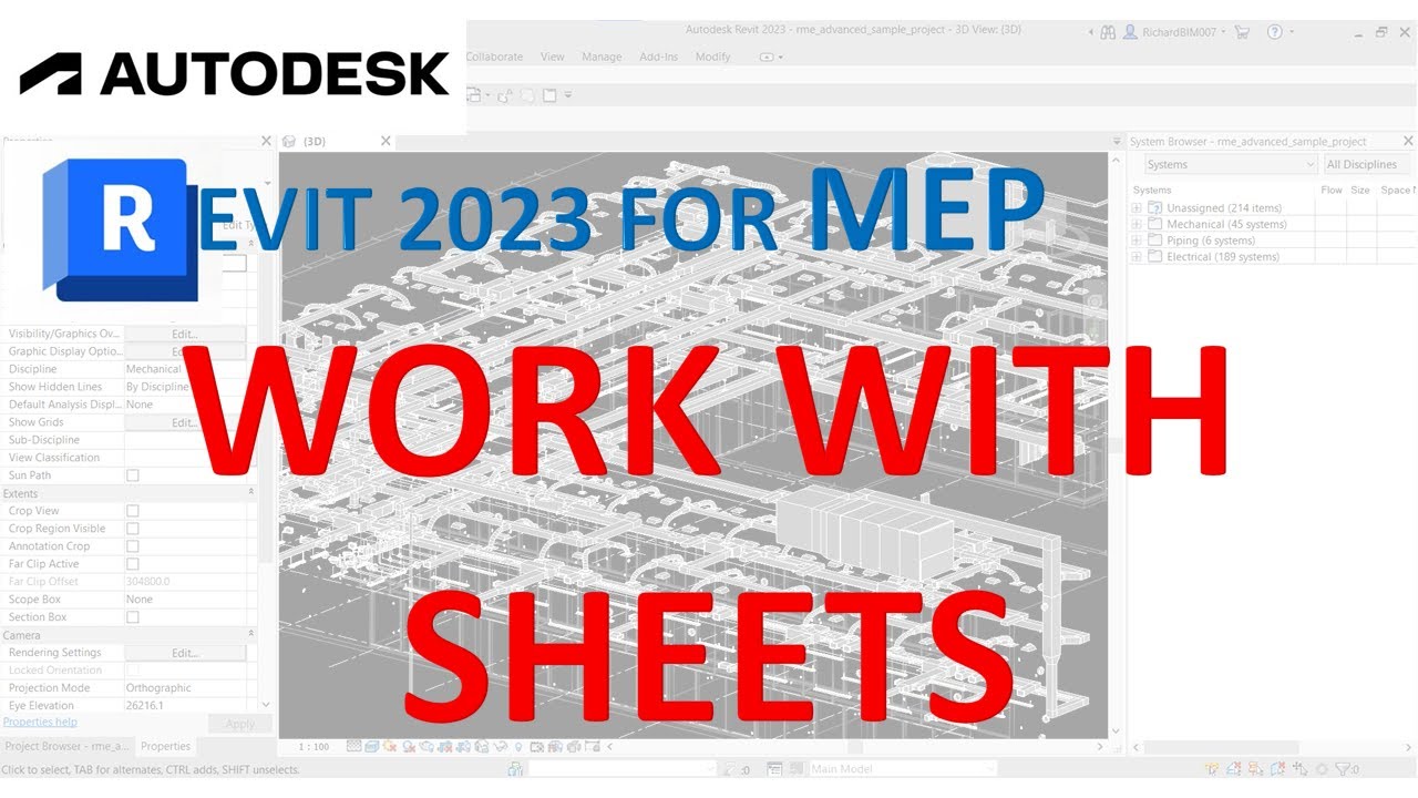 REVIT 2023 ДЛЯ MEP &mdash; Работа с листами