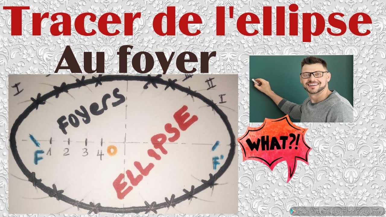 Ellipse|Tracer l'ellipse en utilisant les foyers| Construction de l'ellipse en utilisant les foyers