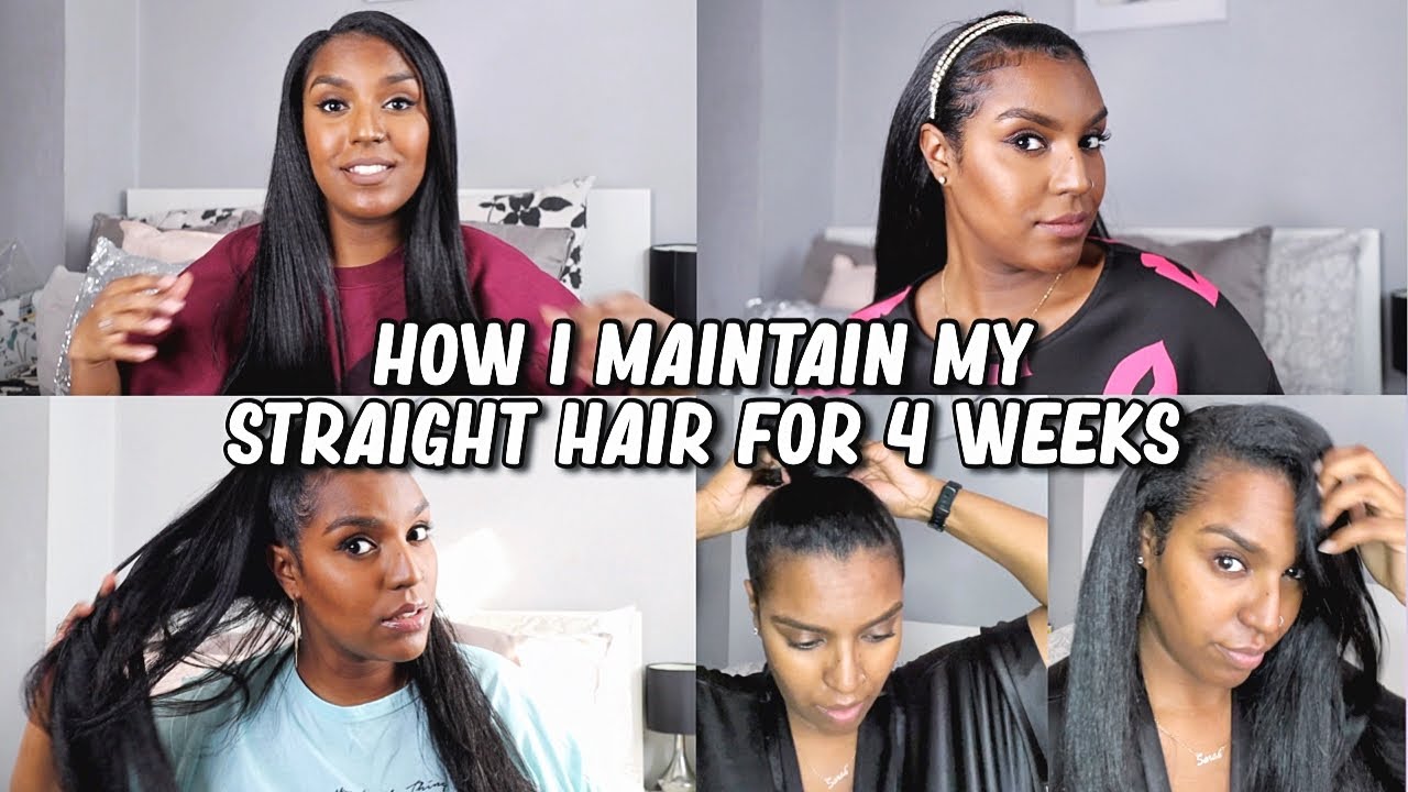ONE MONTH OF STRAIGHT HAIR! | HOW I MAINTAIN STRAIGHT NATURAL HAIR FOR 4 WEEKS