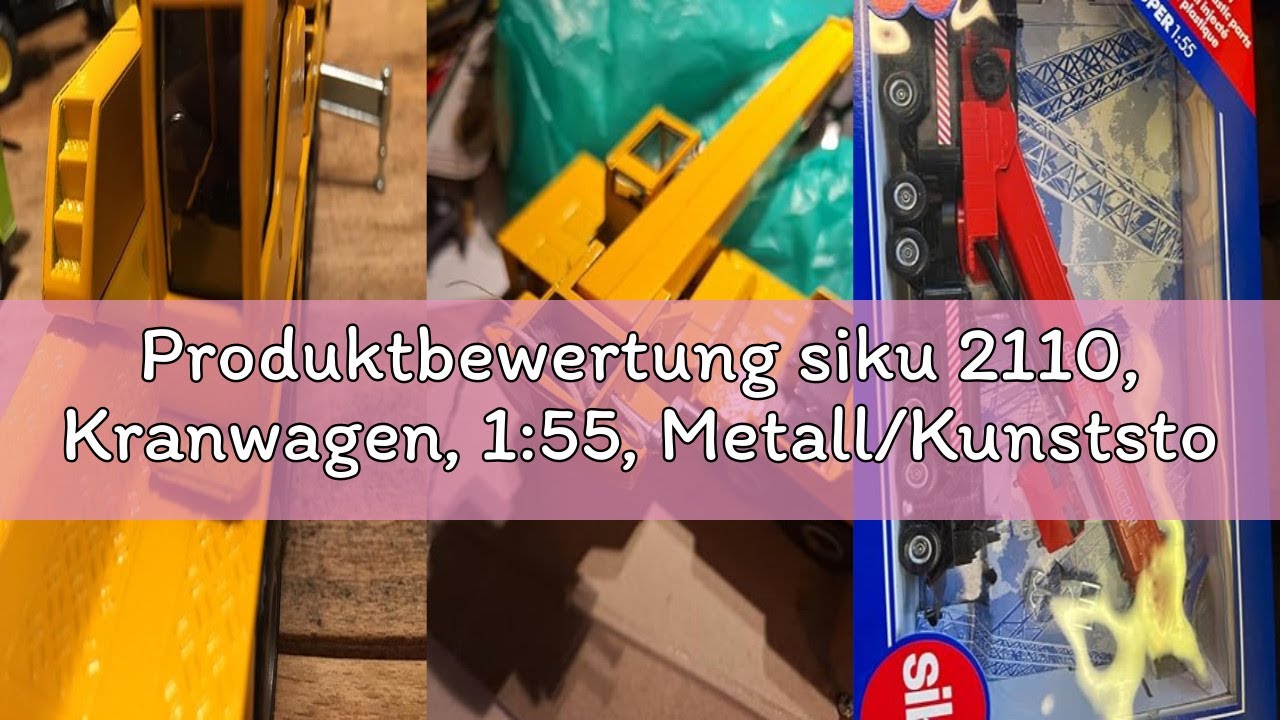Produktbewertung siku 2110, Kranwagen, 1:55, Metall/Kunststoff, Gelb, Teleskopierbarer Ausleger