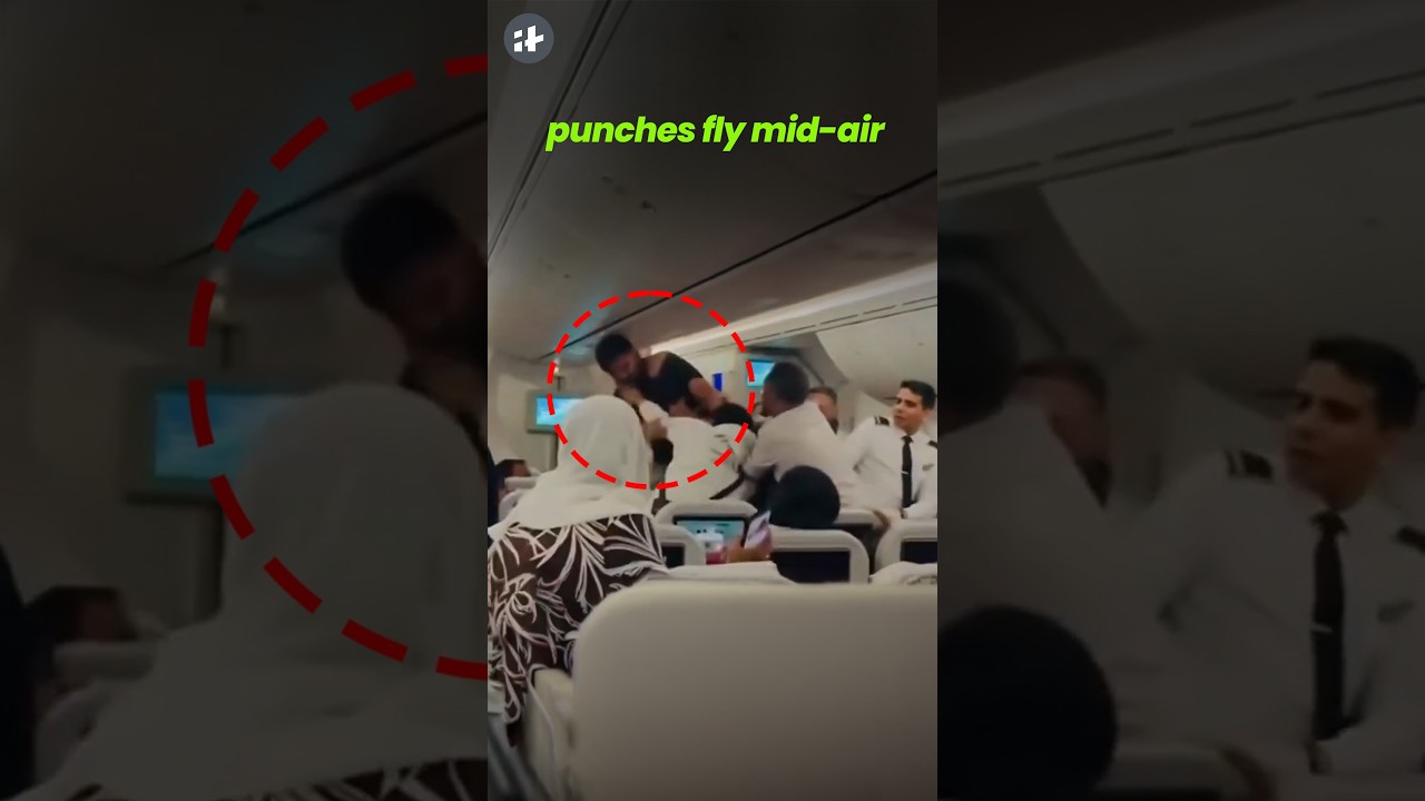 dhaka-bound flight turns chaotic as passengers brawl mid-air, t-shirt torn #shorts