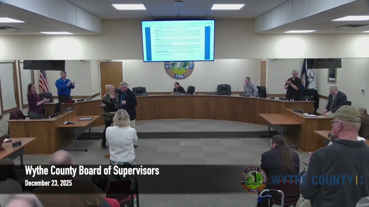 Wythe County Board of Supervisors Meeting | December 23, 2025