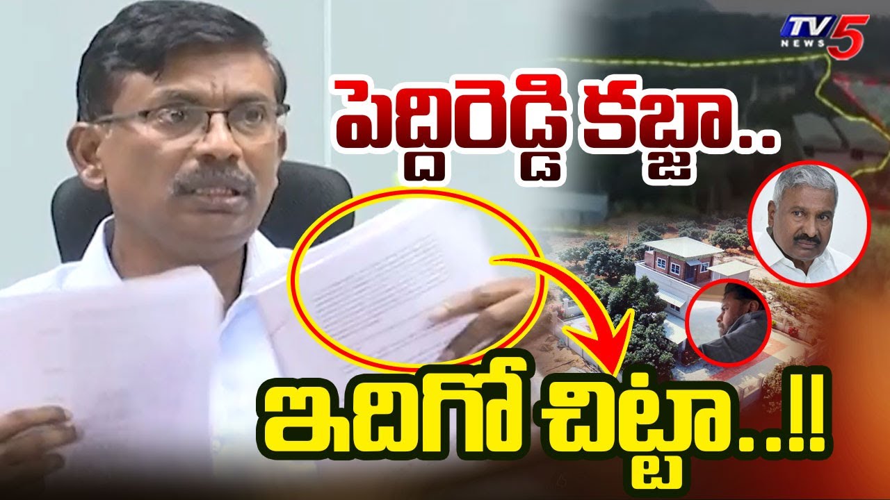 PV Chalapathi Rao Exposes Peddireddy Ramachandra Reddy Family's Forest Land Encroachment | TV5 News